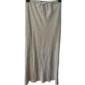 Urban Outfitters Archive Skirt Womens XS Lizzie Natural Maxi Linen Feminine Boho